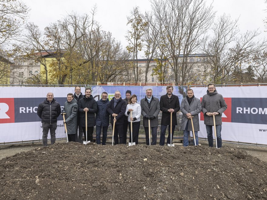 Spatenstich Grüne Stadtvillen - Projektteam