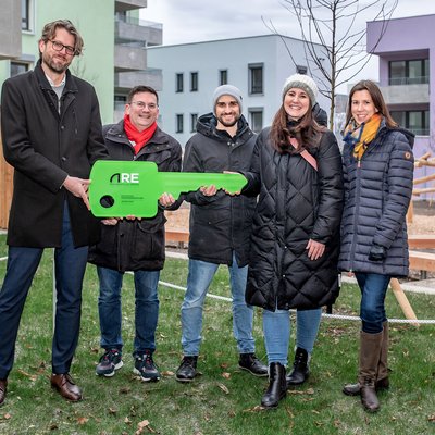 Schlüsselübergabe Ziegelhäuser Wildgarten - Pichler, Zankl, Familie Obrowsky, Doberer-Neiber