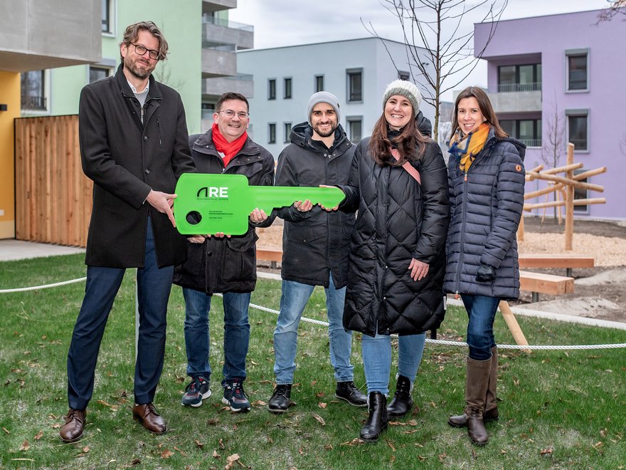 Schlüsselübergabe Ziegelhäuser Wildgarten - Pichler, Zankl, Familie Obrowsky, Doberer-Neiber